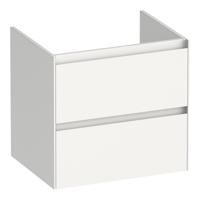 Brauer Inspire - Onderkast 60 cm - met 2 Softclose Lades Greeploos en 1 Sifon Uitsparing - Hoogglans Wit
