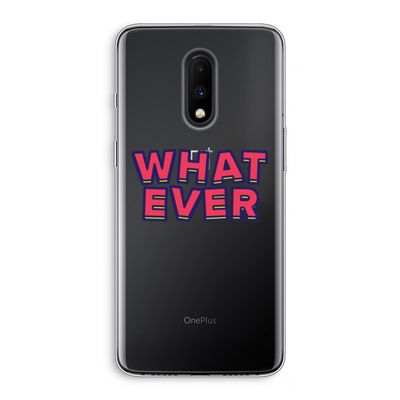 Whatever: OnePlus 7 Transparant Hoesje