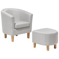 Beliani HOLDEN - Fauteuil-Grijs-Polyester