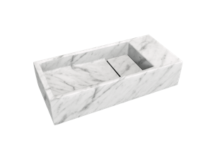 Balmani Mood fonteintje 45 x 20 cm Carrara marmer