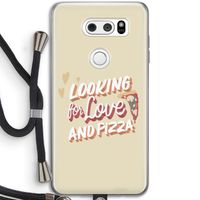 Pizza is the answer: LG V30 Transparant Hoesje met koord