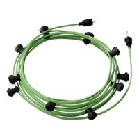 Feestverlichting zwart 12.5m 10x E27 fitting