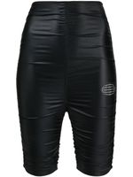 Alexander Wang short de cyclisme à taille haute - Noir