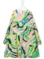 PUCCI Junior robe imprimée à volants superposés - Rose