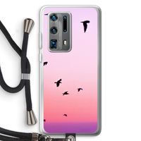 Fly away: Huawei P40 Pro Plus Transparant Hoesje met koord