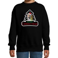 Dieren kersttrui tijger zwart kinderen - Foute tijgers kerstsweater 14-15 jaar (170/176)  - - thumbnail