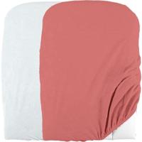 Domiva Set 2 fodere fasciatoio - 50 x 75 cm - Spugna in policotone - Bianco/Terracotta