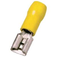 Intercable 181354 Platte stekker (female) Vertint Insteekbreedte: 2.8 mm Insteekdikte: 0.5 mm Deels geïsoleerd Geel 1 stuk(s)
