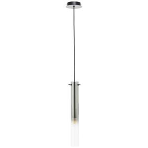 Brilliant HanglampGlasini zwart met smoke glas - 99209/06