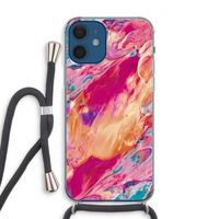 Pastel Echoes: iPhone 12 Transparant Hoesje met koord