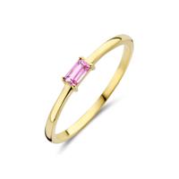 14k Geelgouden Ring met Toermalijn - Geboortesteen Oktober 2,5mm