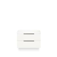 Seville Badmeubelset 80 cm - Wastafel Blad Wit Hoogglans Edge greep