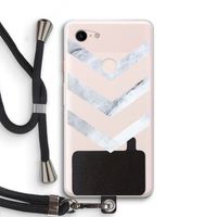 Marmeren pijlen: Pixel 3 XL Transparant Hoesje met koord