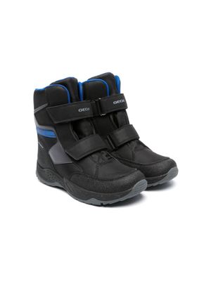 Geox Kids bottines Sentiero à attache scratch - Noir