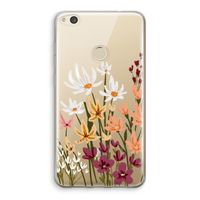 Painted wildflowers: Huawei Ascend P8 Lite (2017) Transparant Hoesje