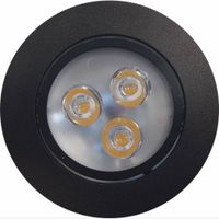 Sanimex Inbouw Spotlamp 85x45 mm Inclusief Armatuur en Gu10 3 Watt Zwart - 3 Stuks - thumbnail