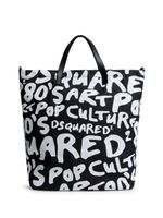 DSQUARED2 sac cabas à logo imprimé - Noir - thumbnail