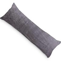 PandaHug Velvet Body Pillow Kussensloop Antraciet (45x145 cm) - thumbnail