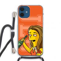 Jamie Lee Simpson: iPhone 12 mini Transparant Hoesje met koord Jamie Lee Simpson: iPhone 12 mini Transparant Hoesje met koord