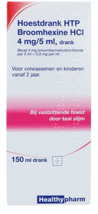 Healthypharm Hoestdrank Broomhexine HCI 4mg/5ml