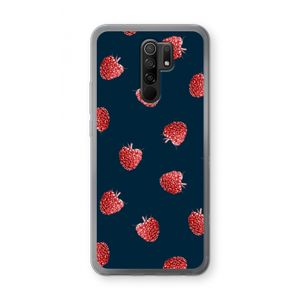 Framboosjes: Xiaomi Redmi 9 Transparant Hoesje