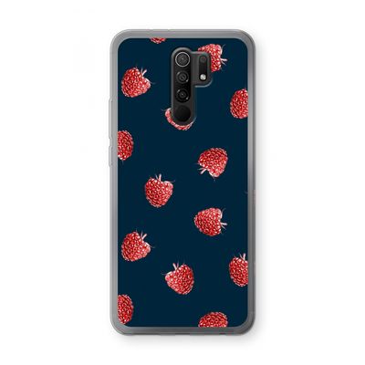 Framboosjes: Xiaomi Redmi 9 Transparant Hoesje