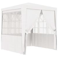 Partytent met zijwanden professioneel 90 g/m 2x2 m wit