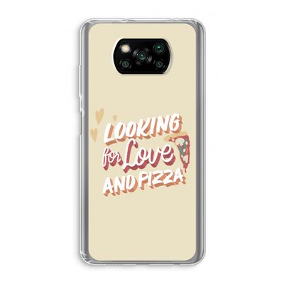 Pizza is the answer: Xiaomi Poco X3 Pro Transparant Hoesje