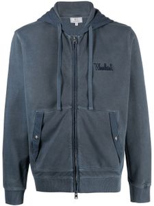 Woolrich hoodie en coton à logo brodé - Bleu