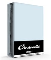 Cinderella Jersey Hoeslaken Sky Blue-200 x 200 cm - thumbnail