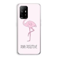 Pink positive: Oppo A94 5G Transparant Hoesje