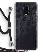 Moroccan Print: OnePlus 7 Transparant Hoesje met koord