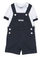 BOSS Kidswear ensemble salopette à logo imprimé - Blanc - thumbnail