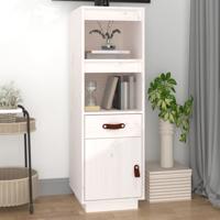 Hoge kast 34x40x108,5 cm massief grenenhout wit - thumbnail