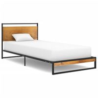 Bedframe metaal 100x200 cm - thumbnail