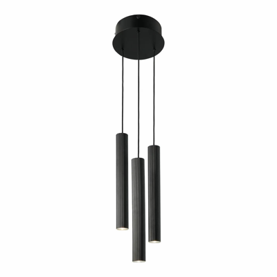 Hanglamp rond ribbel &apos;Vico&apos; GU10 eettafel