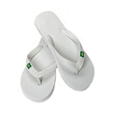 Witte teenslippers voor heren - maat 42-44
