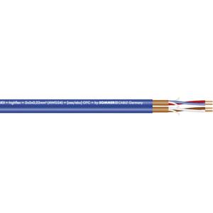 Sommer Cable 200-0552 Microfoonkabel 2 x 2 x 0.22 mm² Blauw per meter