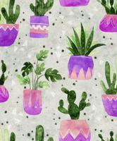 Novamur Leyla Behang met cactussen in pot - 81653