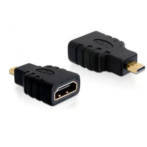 Delock 65242 HDMI Adapter [1x Micro-HDMI - 1x HDMI-bus] Zwart