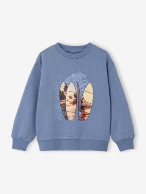 Sweater met ronde hals surf chambrayblauw Sweater met ronde hals surf chambrayblauw
