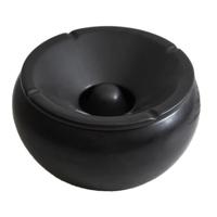 Home deco factory Asbak Marrakech - zwart - keramiek - D24 cm - sigaretten - tabak Home deco factory Asbak Marrakech - zwart - keramiek - D24 cm - sigaretten - tabak