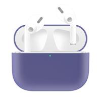 Voor AirPods Pro effen kleur silicone oortelefoon beschermhoes (licht paars)