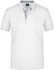 James & Nicholson JN964 Men´s Plain Polo - White/Navy/White - L