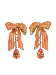 Anabela Chan boucles d'oreilles Bardot Bow en or vermeil 18ct - Orange