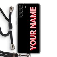 Namecase: Samsung Galaxy S21 Plus Transparant Hoesje met koord