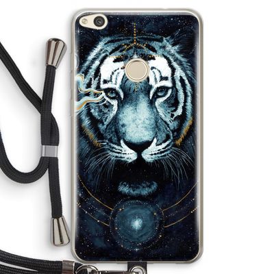 Darkness Tiger: Huawei Ascend P8 Lite (2017) Transparant Hoesje met koord