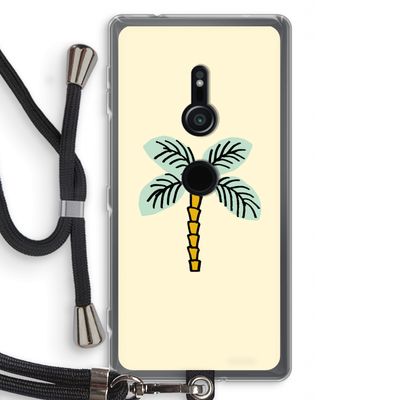 Palmboom: Sony Xperia XZ2 Transparant Hoesje met koord