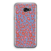 Leopard blue: Samsung Galaxy A5 (2017) Transparant Hoesje