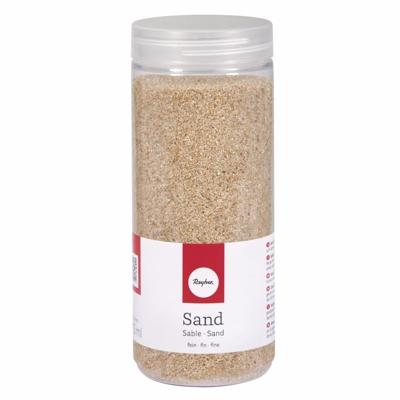 Rayer Hobby fijn decoratie zandkorrels - beige - 475 ml - zandkorrels - knutselmateriaal